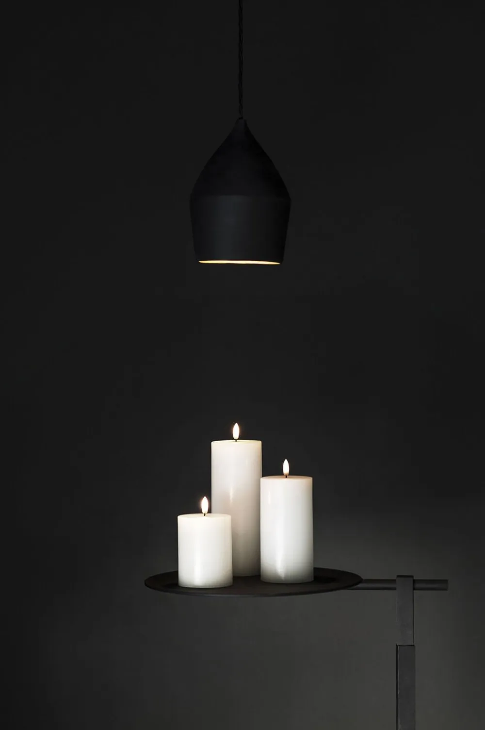 Uyuni Lys & Lysestager|Elektriske Julelys<LED Taper Candle - twin pack - Nordic White - 2,3 x 20 cm