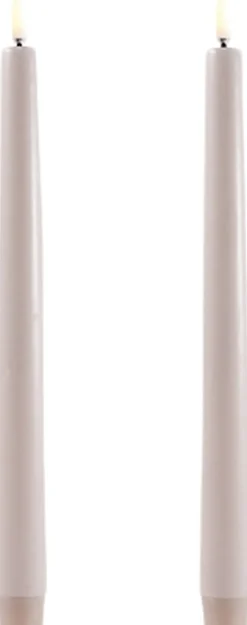 Uyuni Lys & Lysestager|Elektriske Julelys<LED taper candle, Beige, Smooth