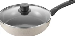 Ballarini Gryder & Pander<Ledro Sautepande Med låg 28 Beige Rund