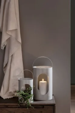 Ekta Living Lanterner<Light house lantern, Big, Light grey, 22x35 cm