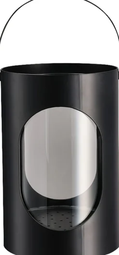 Ekta Living Lanterner<Light house lantern, Medium, Black,16,5x24 cm