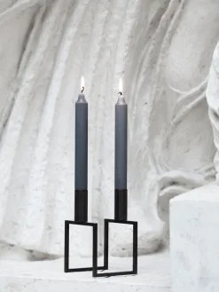Audo Copenhagen Lys & Lysestager<Line, Candle Holder, Black