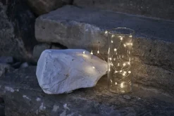 Sirius Lyskæder<Lærke hjerte 20 lys klar/sølv