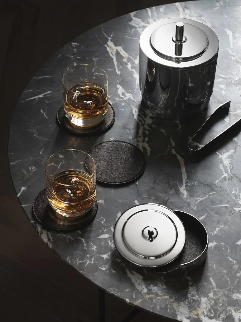 Georg Jensen Tekstiler Til Borddækning<MANHATTAN COASTER 4 PCS