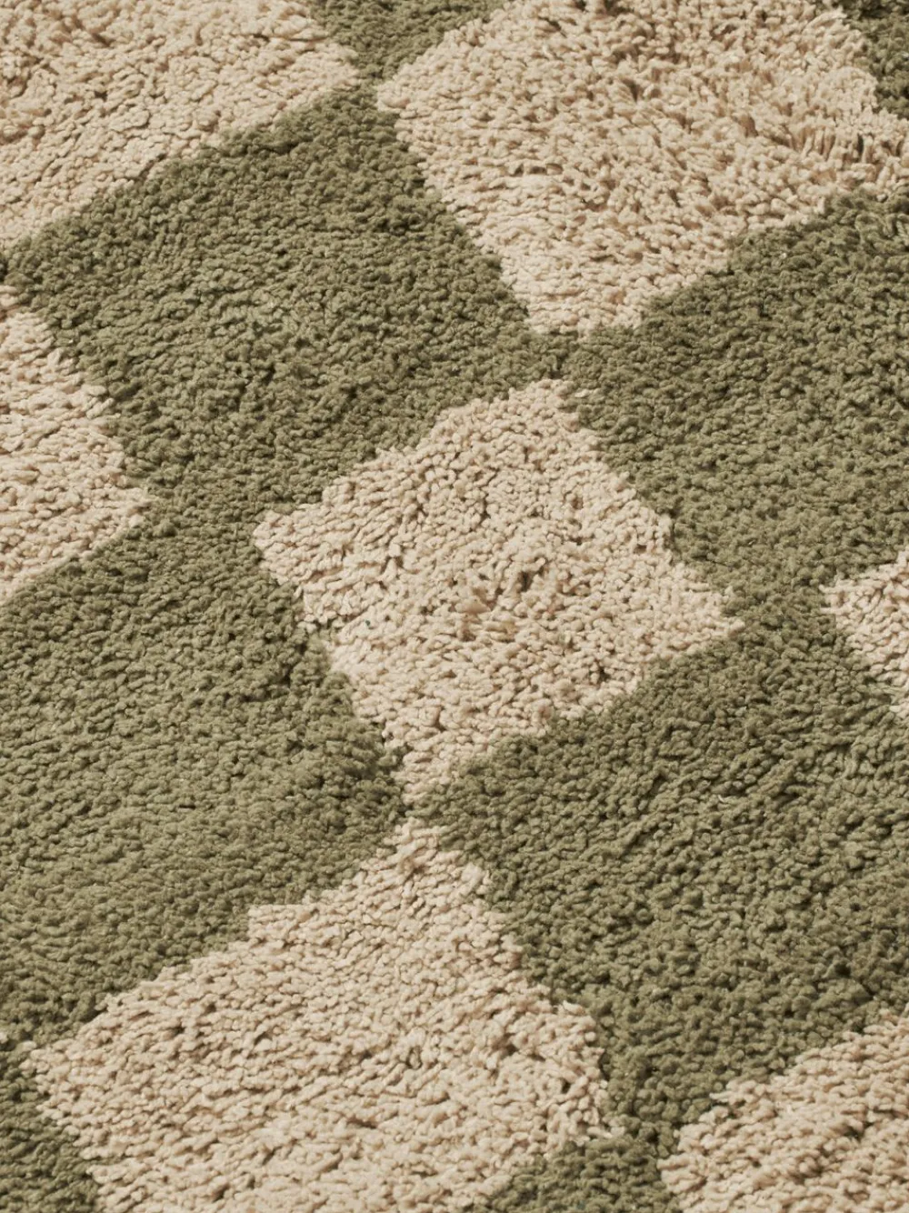 Ferm Living Gulvtæpper<Mara Washable Rug - Elm Green/Warm Sand