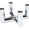 Uyuni Adventsstager<MATRIX Candle Holder - 4'arm Mini Taper - Chrome - 7,5 x 4,5