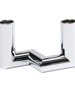 Uyuni Lys & Lysestager<MATRIX Candle Holder - 2'arm Mini Taper - Chrome - 7,5 x 4,5