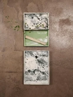 Ferm Living Opbevaring<Mist Box - 15 x 20 - Emerald Off-white