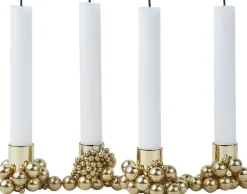 GEJST Lys & Lysestager|Adventsstager<MOLEKYL 4 Brass
