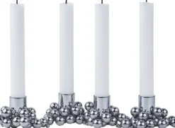 GEJST Lys & Lysestager|Adventsstager<MOLEKYL 4 Chrome