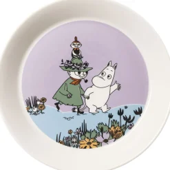 Moomin Arabia Tallerkener<Arabia 19cm tallerken Venner For Evigt 80