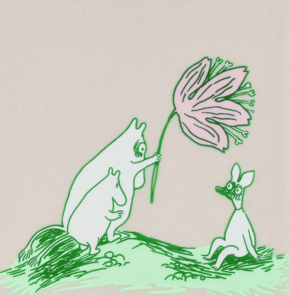 Moomin Arabia Tilbehør Til Bordet<bordskånere sæt 2stk Vildblomst Genanvendt Interiør