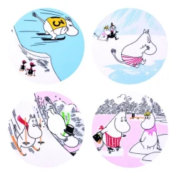 Moomin Arabia Tilbehør Til Bordet<bordskånere sæt 4stk Vinterbadning