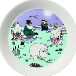 Moomin Arabia Tallerkener<19cm tallerken stranddag