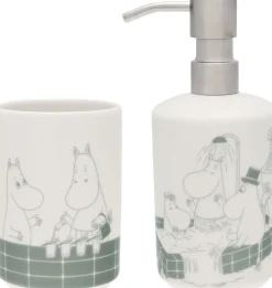 Moomin Arabia Badeværelsestilbehør<Sæbe dispenser & tandbørste holder sæt, Bad