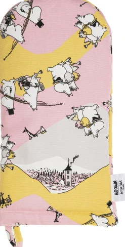 Moomin Arabia Tekstiler Til Køkkenet<15x34cm ovnhandske Familietid