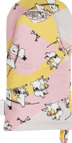 Moomin Arabia Tekstiler Til Køkkenet<15x34cm ovnhandske Familietid