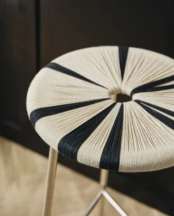 Nordal Møbler<MORICE stool, high - black/ivory
