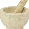 CILIO Køkkenartikler<Morter JUPITER marmor beige Ø13cm