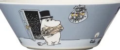 Moomin Arabia Skåle & Fade|Julestel<Mumi 15 cm skål Mumifar grå