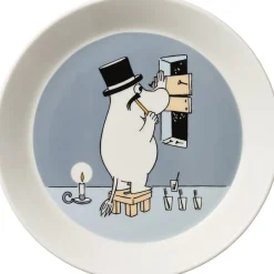 Moomin Arabia Tallerkener<Mumi 19 cm tallerken Mumifar grå
