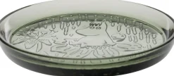 Moomin Arabia Tallerkener<Mumi Glastallerken 17 cm Pine Green