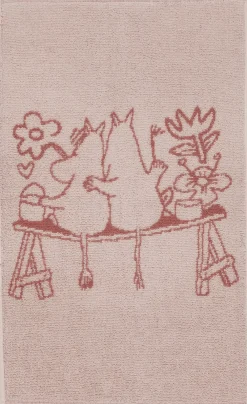 Moomin Arabia Håndklæder<Mumi håndklæde, love Rosa