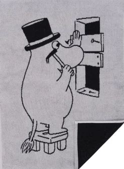 Moomin Arabia Håndklæder<Mumi håndklæde, mumifar, Grå