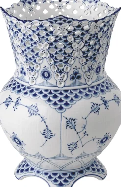 Royal Copenhagen Vaser & Urtepotteskjulere<Musselmalet Helblonde Vase 22 cm