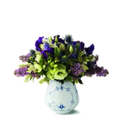 Royal Copenhagen Vaser & Urtepotteskjulere<Musselmalet Riflet 15 cm. vase - mellem