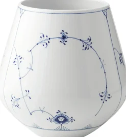Royal Copenhagen Vaser & Urtepotteskjulere<Musselmalet Riflet 20,5 cm vase - stor