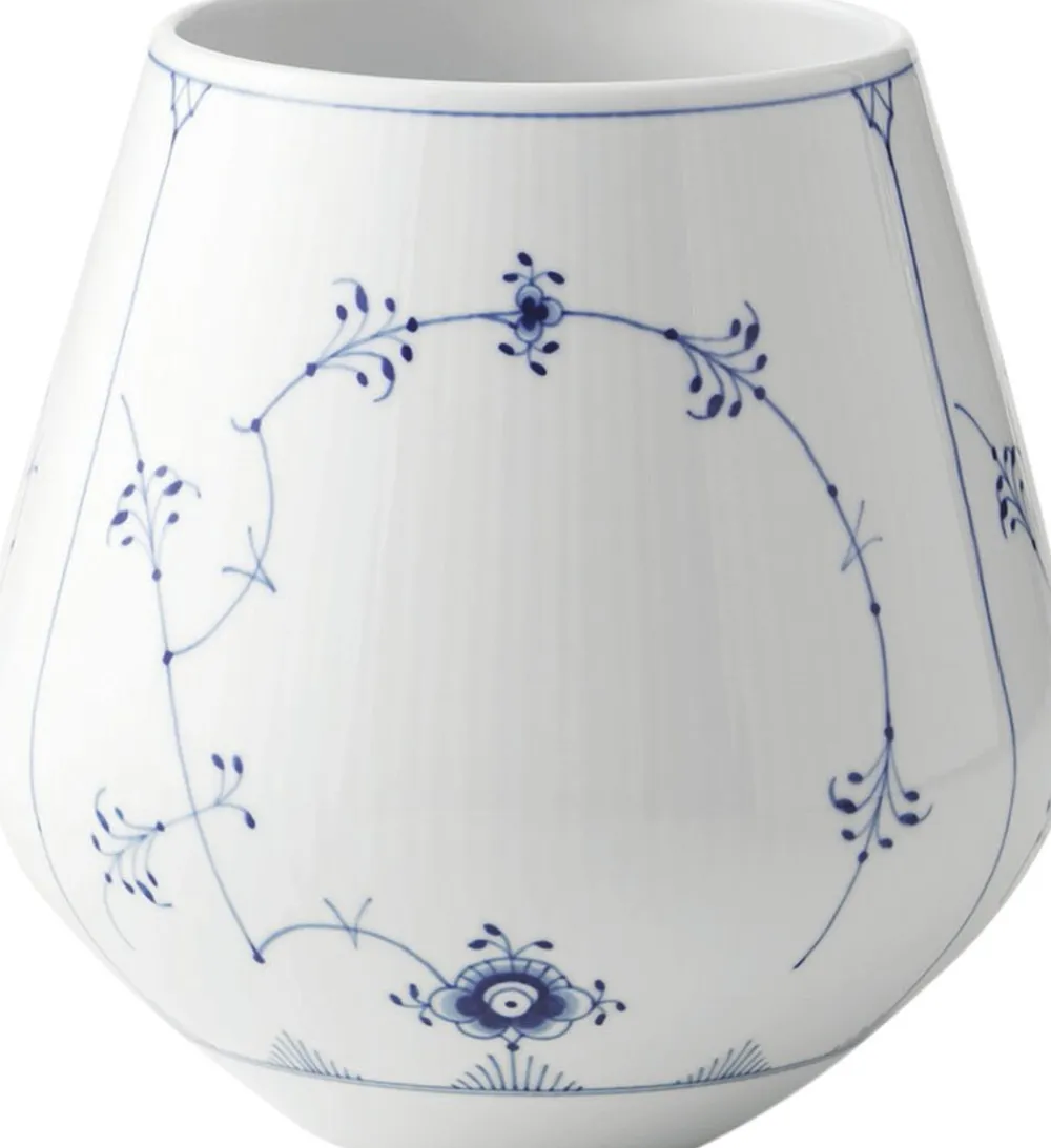 Royal Copenhagen Vaser & Urtepotteskjulere<Musselmalet Riflet 20,5 cm vase - stor