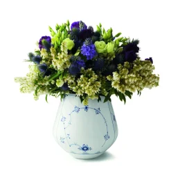 Royal Copenhagen Vaser & Urtepotteskjulere<Musselmalet Riflet 20,5 cm vase - stor