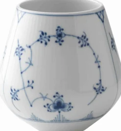 Royal Copenhagen Vaser & Urtepotteskjulere<Musselmalet Riflet 2 cm. vase - lille