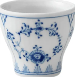 Royal Copenhagen Tilbehør Til Bordet<Musselmalet Riflet æggebæger 4,8 cm.