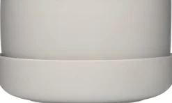 Iittala Vaser & Urtepotteskjulere<Nappula urtepotte med underskål 240x130 lysegrå