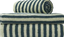 Bongusta Håndklæder<Naram Wash Cloth Sea foam & deep teal