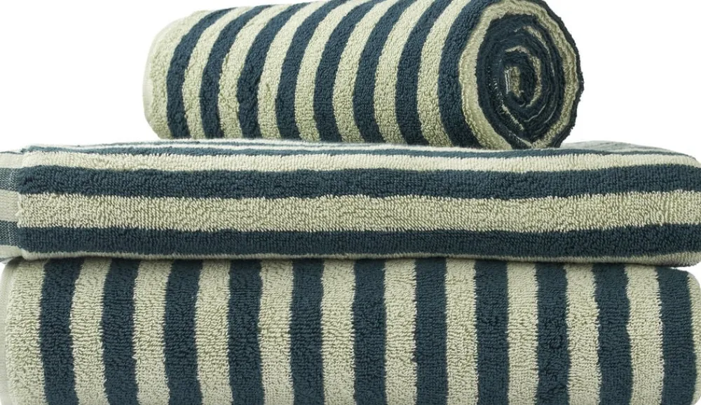 Bongusta Håndklæder<Naram Wash Cloth Sea foam & deep teal