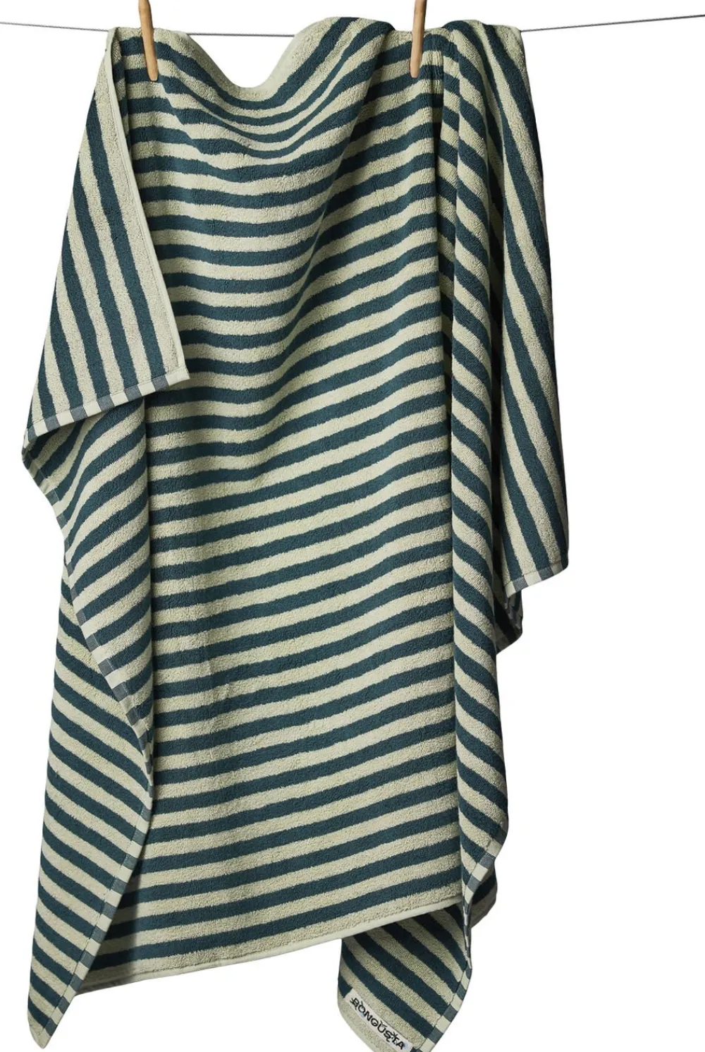 Bongusta Håndklæder<Naram Wash Cloth Sea foam & deep teal