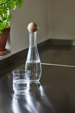 Sagaform Karafler & Kander<Nature carafe/bottle with oak stopper