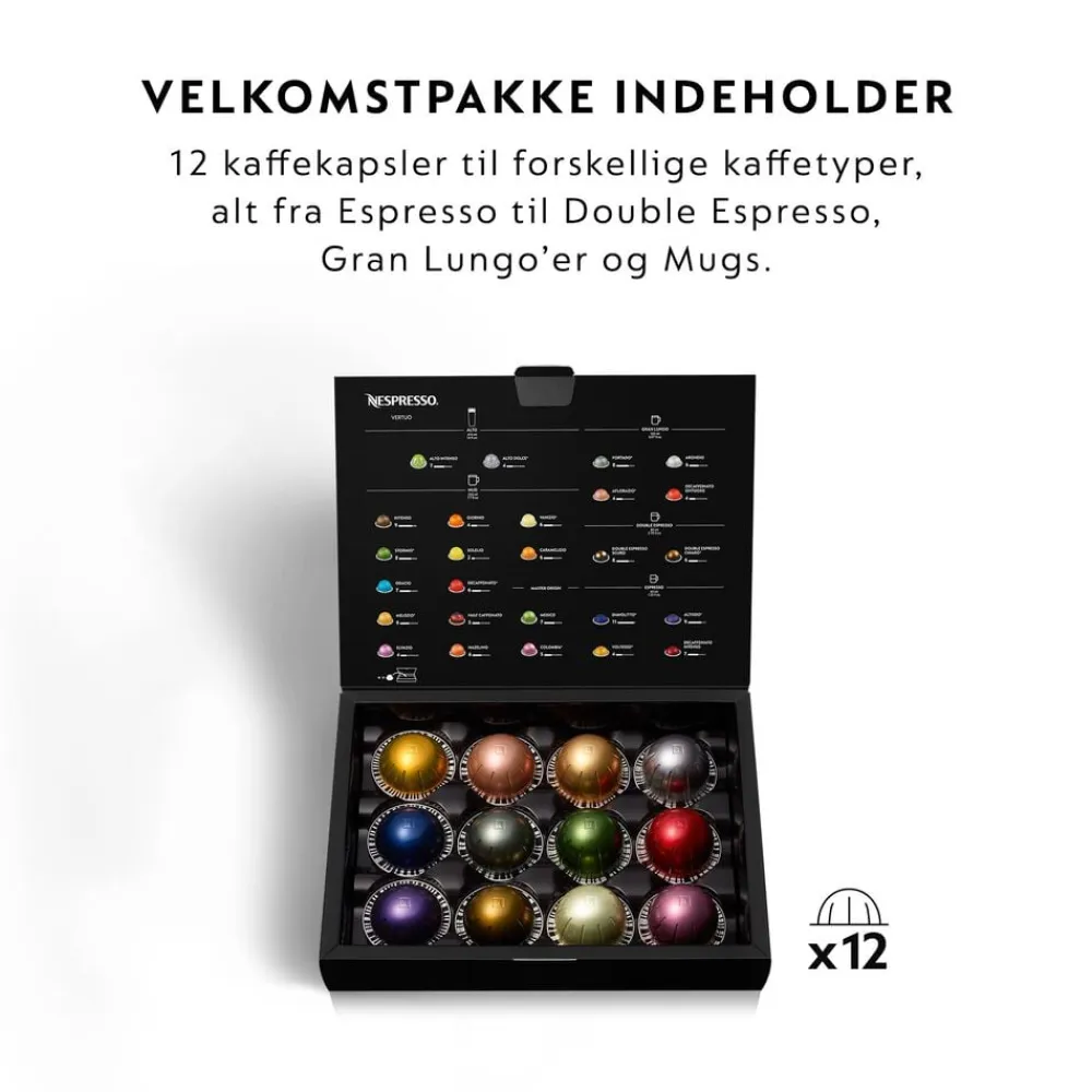 Nespresso Kaffe & Te<Vertuo Next Coffee Machine Delonghi, White