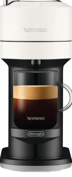 Nespresso Kaffe & Te<Vertuo Next Coffee Machine Delonghi, White