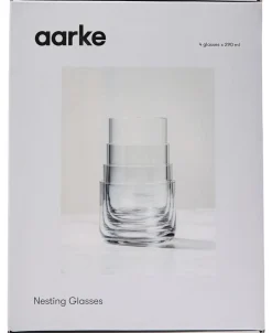 Aarke Kitchenware Glas<Nesting Glasses - 4 diff sizes i