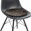 NATURES Collection Skind<New Zealand Sheepskin, Seat Cover, Short-Wool Curly, Round 38cm