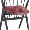 NATURES Collection Skind<New Zealand Sheepskin, Seat Cover, Long-Wool, Round 38cm