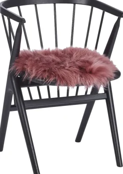 NATURES Collection Skind<New Zealand Sheepskin, Seat Cover, Long-Wool, Round 38cm