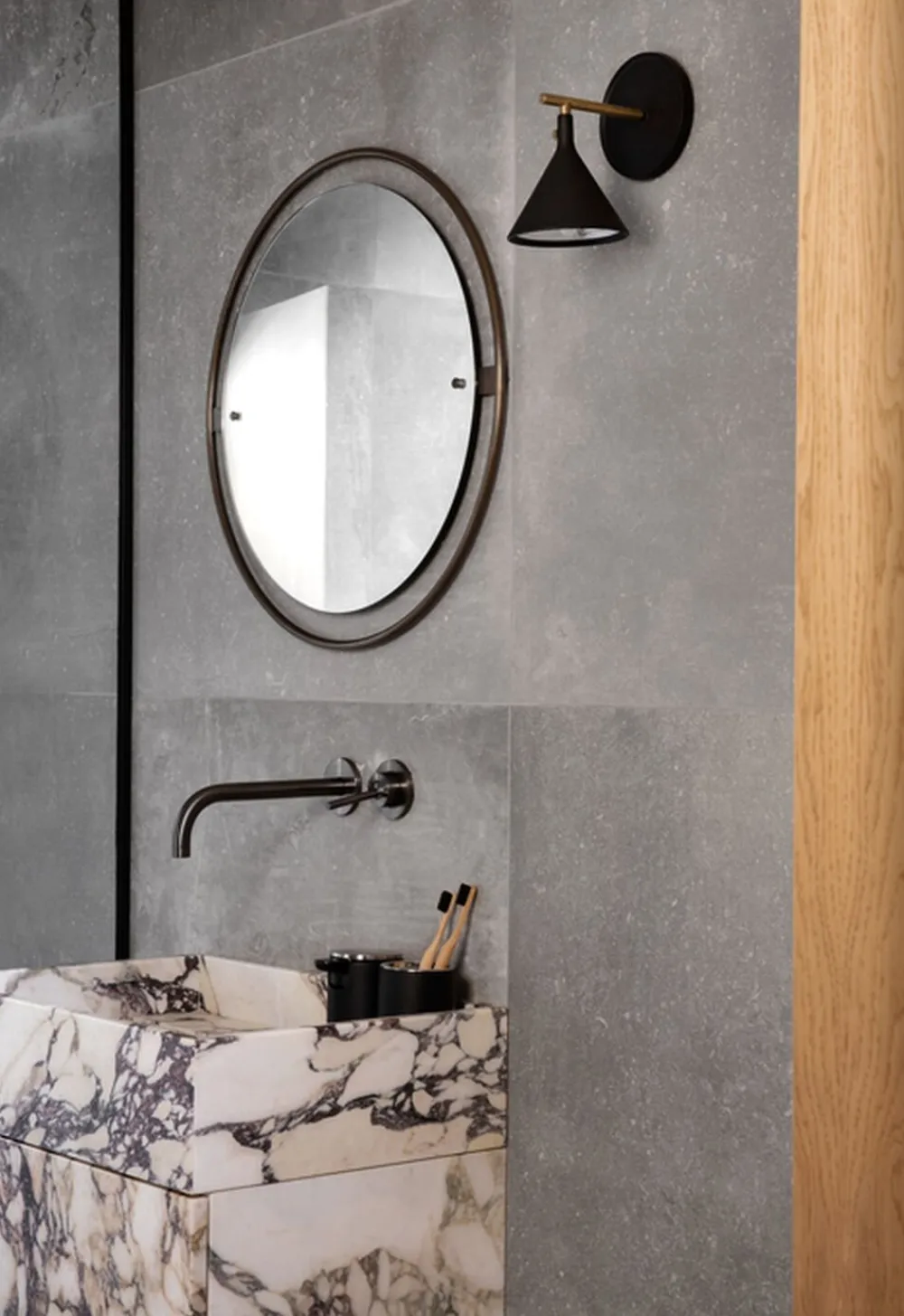 Audo Copenhagen Spejle<Nimbus, Mirror Ø60, Bronzed Brass