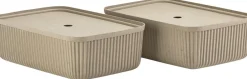 Zone Kontorartikler|Opbevaring<Opbevaringsboks Pulp 48 x 32 cm 2 stk. Natural Brown
