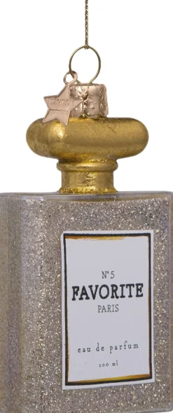 Vondels Juletræspynt<Ornament glas parfume transparent