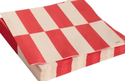 Hay Tilbehør Til Bordet<Pattern Napkins-Set of 20 Lunch-Off-white and red